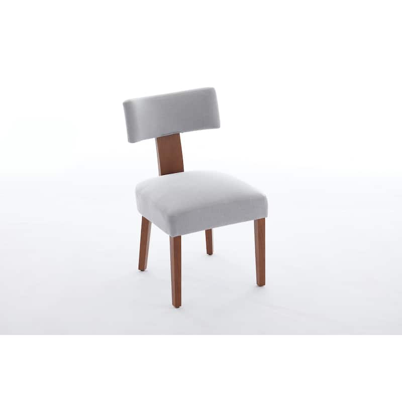GDFStudio - Mariscat Fabric Wingback Dining Chairs（Set of 2）