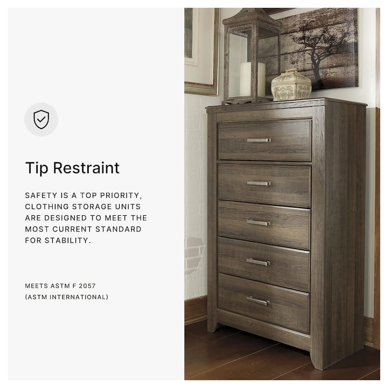 Signature Design by Ashley Juararo Brown Media Chest