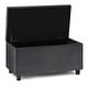 preview thumbnail 75 of 128, WYNDENHALL Essex 34-in. Wide Rectangular Storage Ottoman