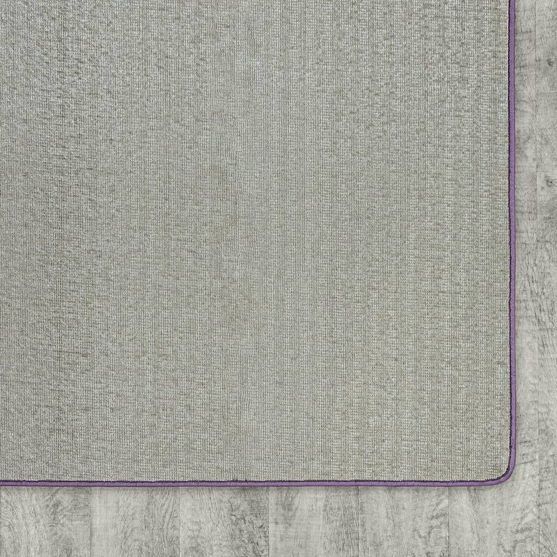 6'x6' area rug in Purple - durable soft decorative rug for home, living room & bedroom - 6' x 7'