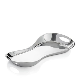 Nambe Morphik Handled Tray - 20.25" x 11.25" x 4.25"