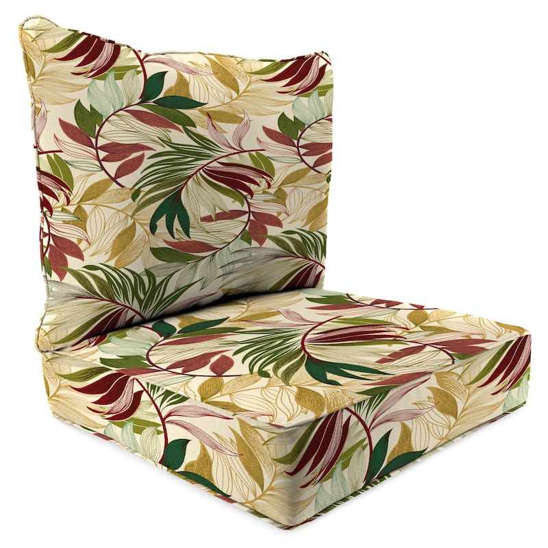 24" x 47" Outdoor Deep Seat Cushion Set with Welt - 46.5'' L x 24'' W x 6'' H