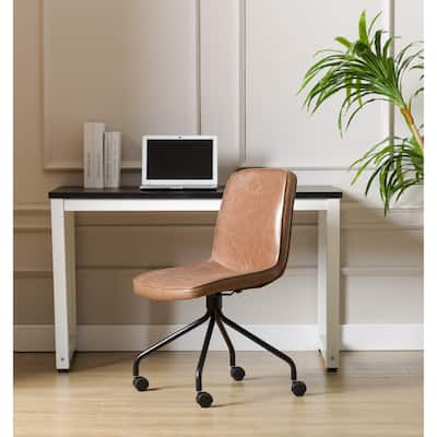 WOVENBYRD Modern Armless Rolling Home Office Chair
