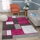 preview thumbnail 21 of 135, World Rug Gallery Contemporary Modern Boxed Color Block Area Rug