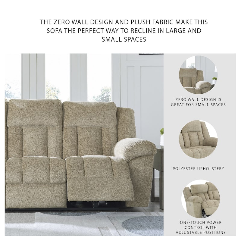Signature Design by Ashley Tip-Off Power Reclining Sofa - 91"W x 42"D x 45"H
