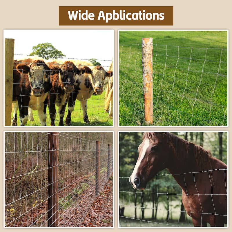 GDFStudio - Henry Advanced Weave Galvanized Steel Farm Fence