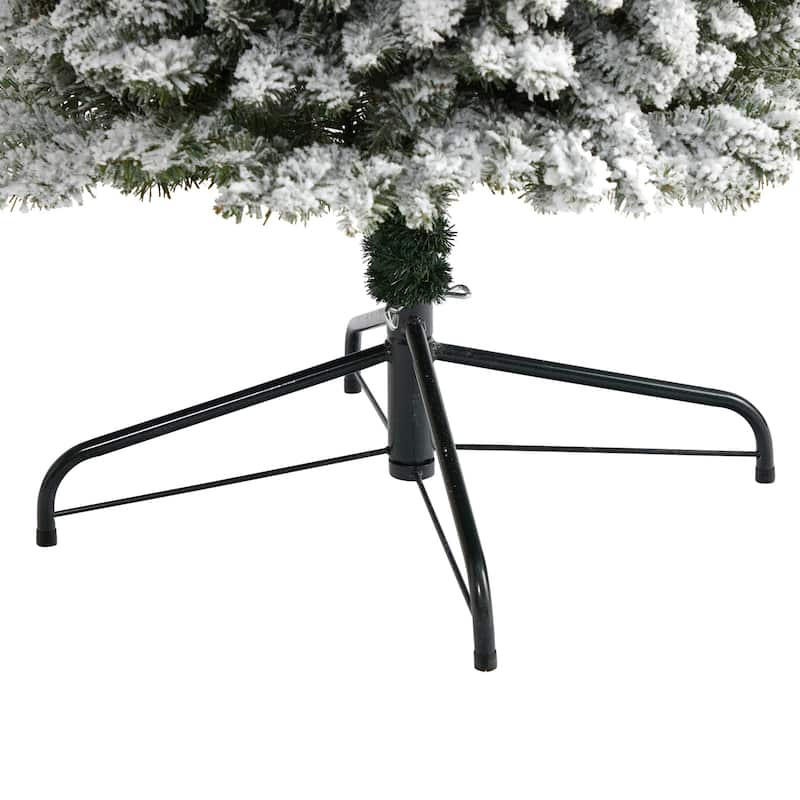 9Ft Pencil Christmas Tree Pre-Lit, Skinny Artificial Tree with 600 Lights, Holiday Decor - Green - 108