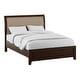 preview thumbnail 7 of 9, Yra Transitional Walnut Wood 4-Piece Sleigh Bedroom Set by Furniture of America