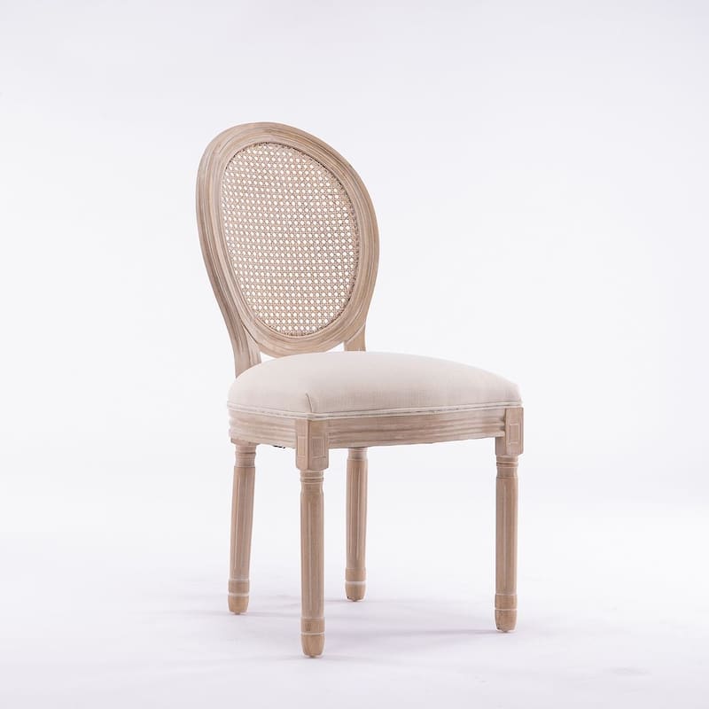 French Style Solid Wood Dining Chair Set of 2