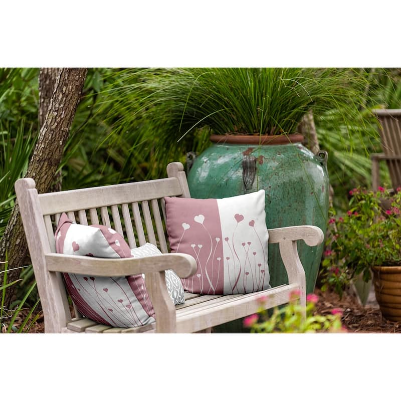 Growing Love Valentines Day Decorative Throw Pillow