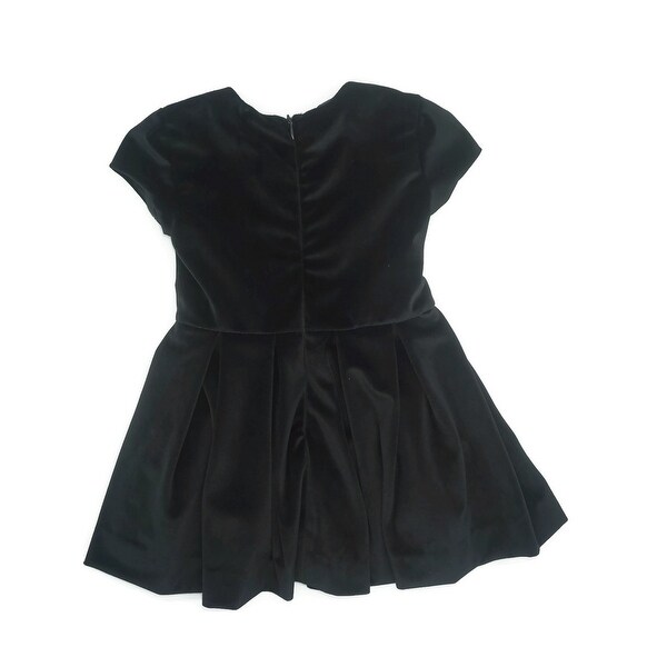 black velvet knee length dress
