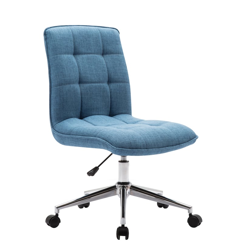 Porthos Home Lada Adjustable Swivel Office Chair, Linen Upholstery