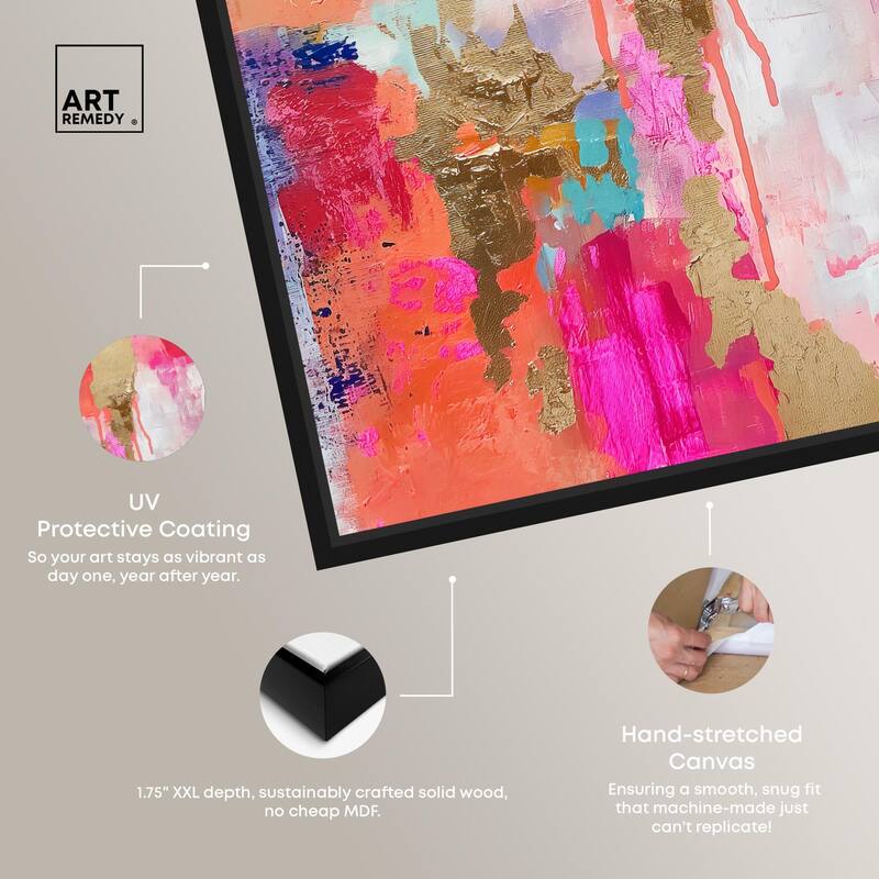 Exuberant Hues III Canvas by Art Remedy
