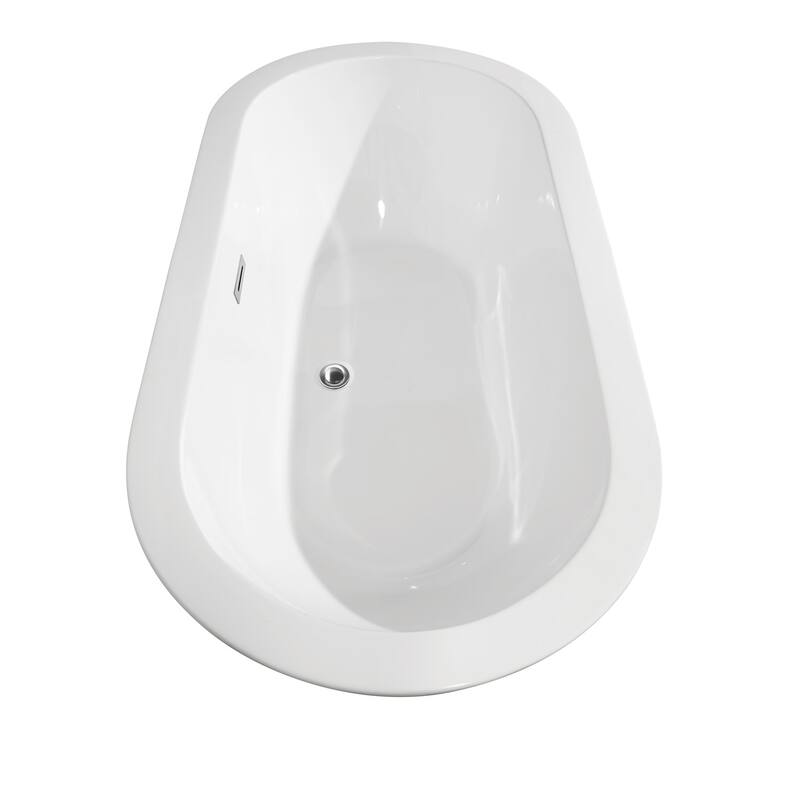 Wyndham Collection Soho 60" Free Standing Acrylic Soaking Tub with