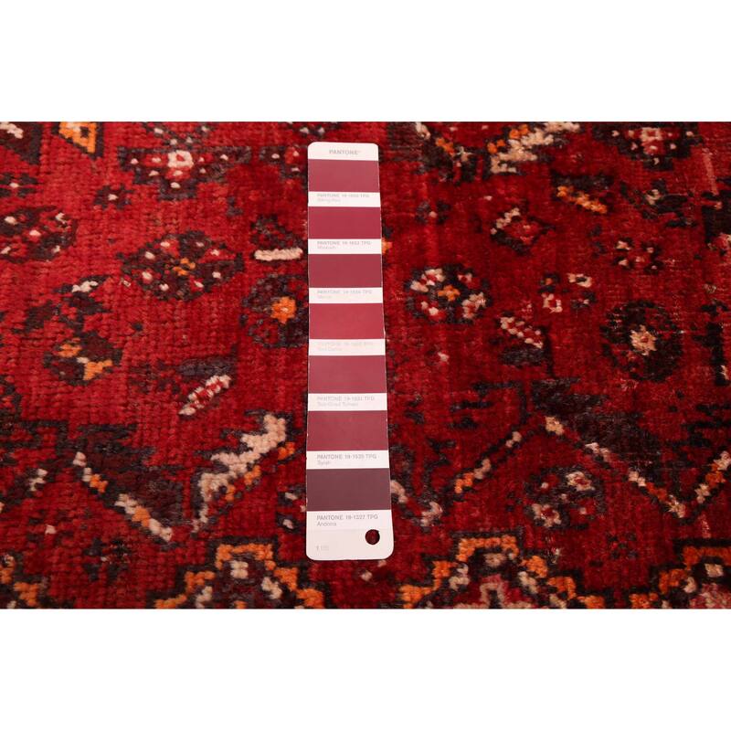 ECARPETGALLERY Hand-knotted Melis Vintage Red Wool Rug - 6'9 x 10'4