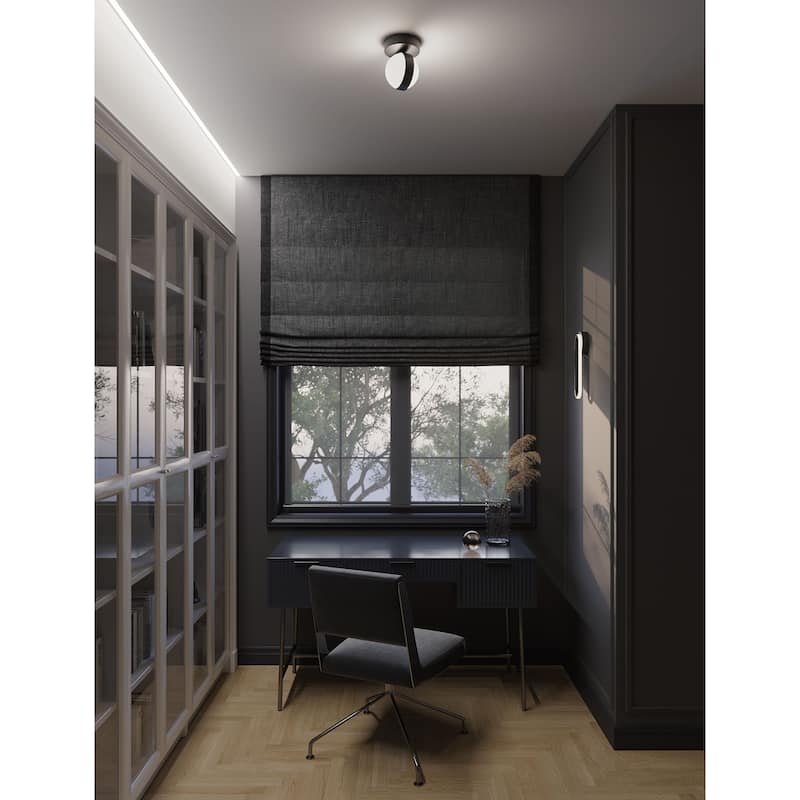 AFX Verona 1-Light LED Flush Ceiling Light - Black