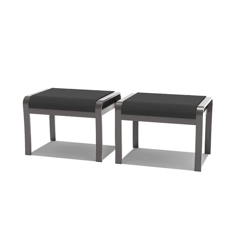 Aluminum Patio Furniture Set with FirePit Ottomans Swivel Chairs,Sectional Sofa with Thick Seat Cushions for Porch Garden