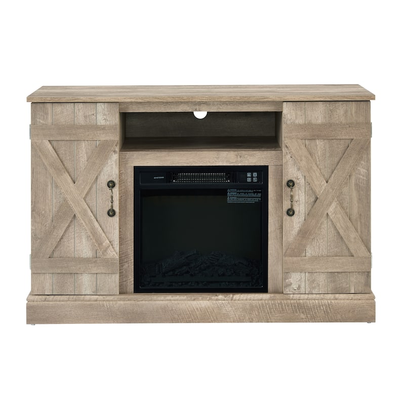 TV Stand Console with 18" Electric Fireplace Insert for TV up to 50"