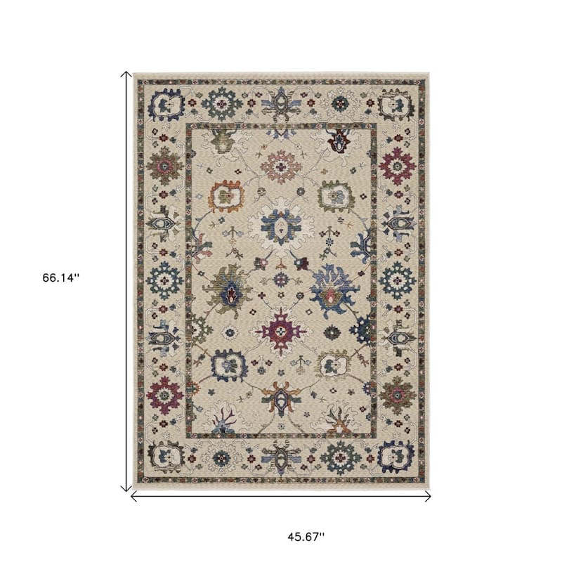 HomeRootsFloral Traditional Runner Area Rug
