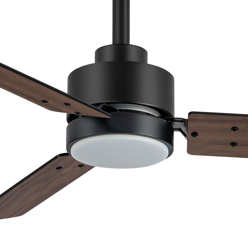 36/42/52-Inch Reversible 3/5-Blade Integrated LED Ceiling Fan with Light Remote