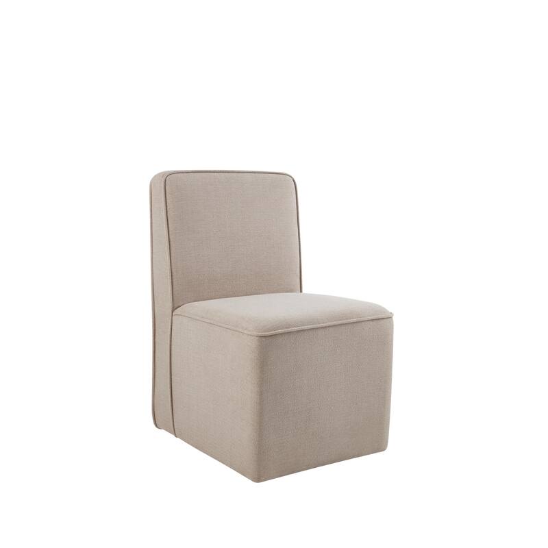 Modern 2 Piece Kitchen Dining Chair Set with Hidden Casters, Stain Resistant, Waterproof for Dining Room Kitchen Living Room