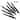 Granitestone NutriBlade Black 6 Piece Serrated Steak Knife Set Nonstick Stainless Steel