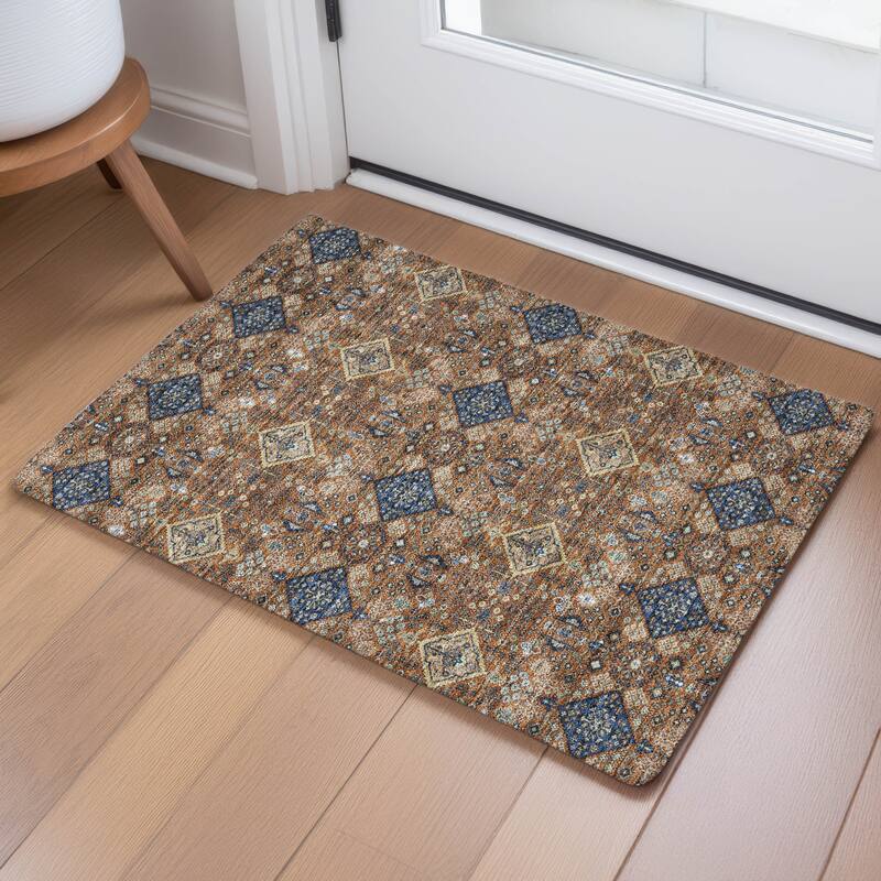 Machine Washable Indoor/ Outdoor Global Bidunga Chantille Rug