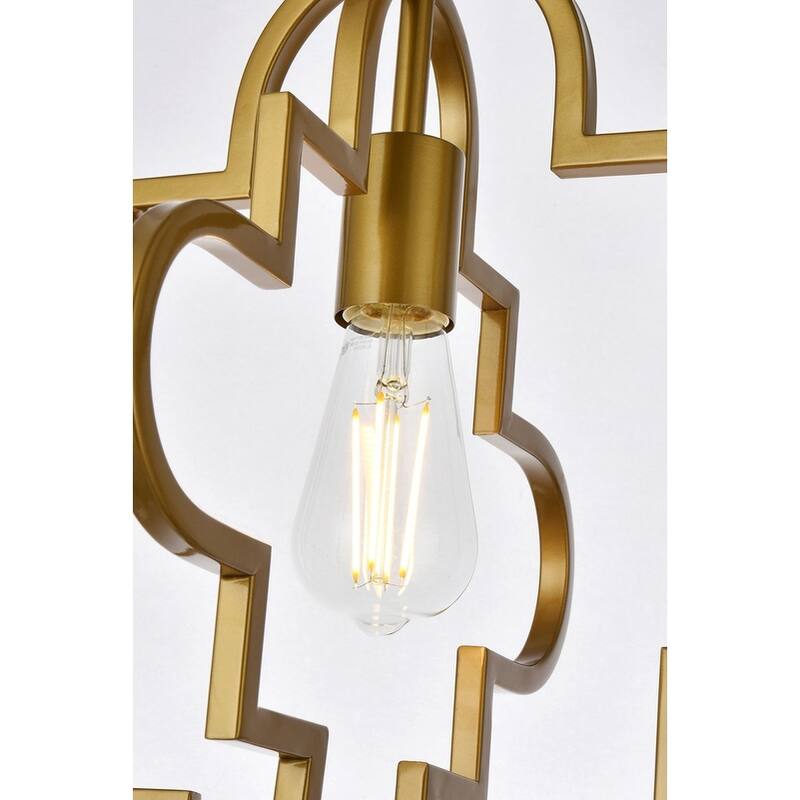 Sage 1 Light Pendant in black - 15 Inch