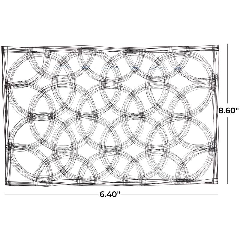 Black Metal Quatrefoil Geometric Home Wall Decor