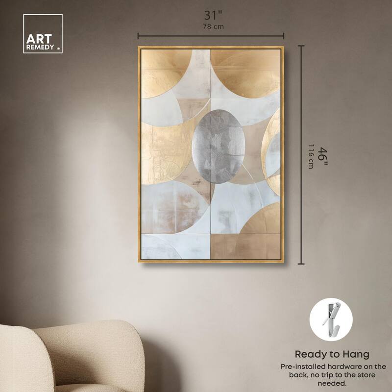 Golden Orb II Canvas by Art Remedy