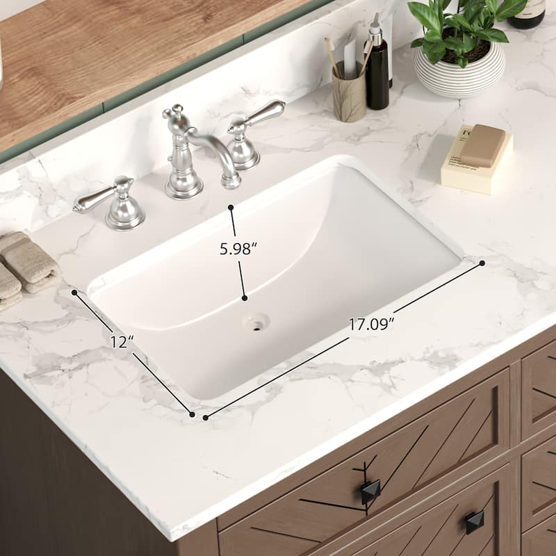 60-inch Modern Double Bathroom Vanity Crafted with Solid Wood Frame