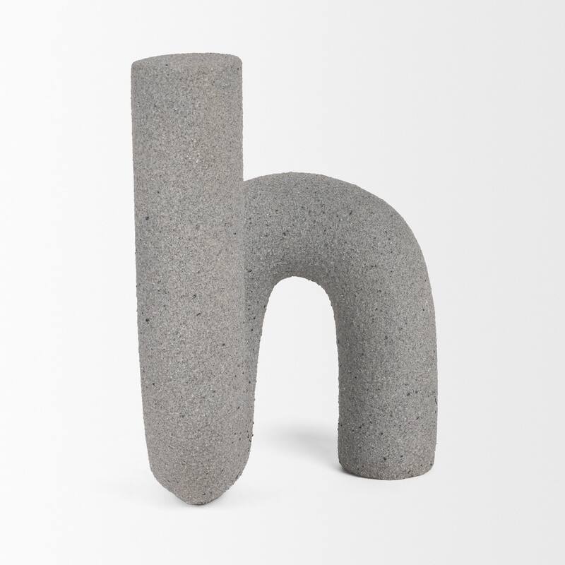 Kailyn Resin Textured Concrete Gray / Sandstone Decorative Object
