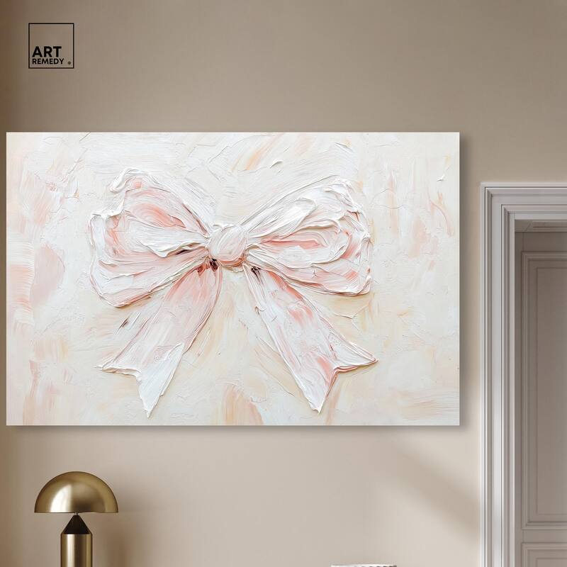 Relief Ribbons Canvas by Art Remedy, Gallery Wrapped