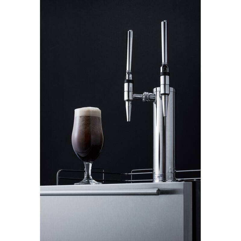 Summit 24 Inch Wide 5.5 Cu. Ft. Built-In Coffee Double Cold Brew Tap