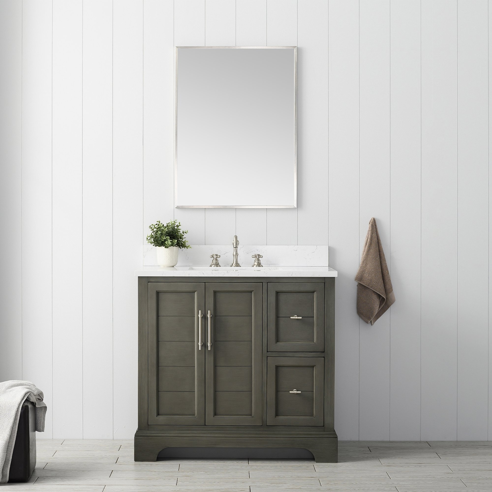 34 inch bathroom vanity sales with top