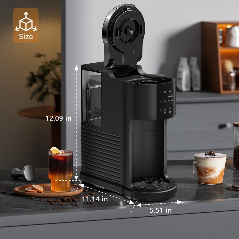 2 in 1 Coffee Maker for K-Cup Pods & Ground Coffee, 6 to 14 oz Brew Sizes,  Single Serve Coffee Machine for Home, Office and RV - Bed Bath & Beyond -  41132579