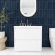 preview thumbnail 52 of 152, Floating Bathroom Vanity with Integrated Resin Top