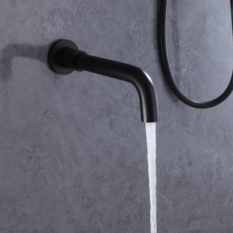 Complete Pressure Balanced Rain Shower System with Tub Spout
