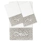 Authentic Hotel and Spa 100% Turkish Cotton April 3PC Embellished Towel Set - White