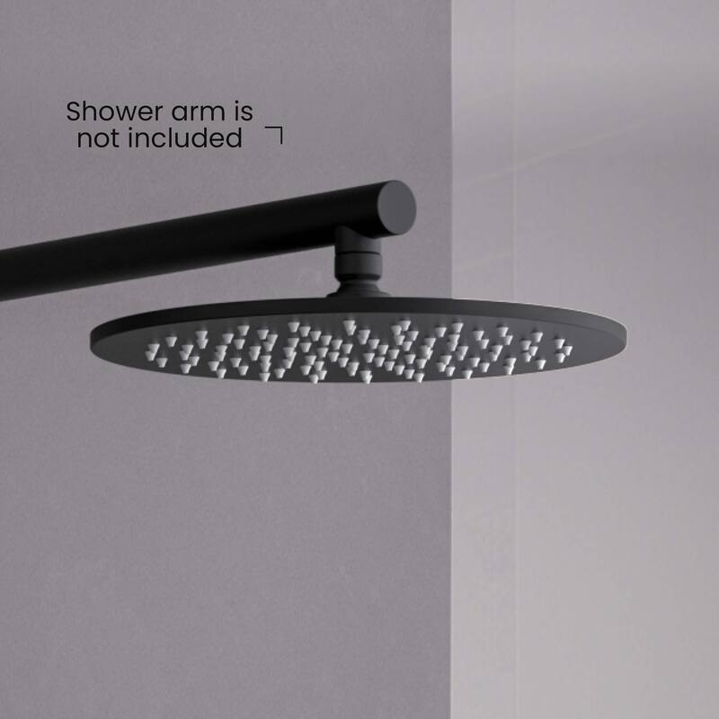 Circular 10" Metal Thin Profile Rain Shower Head 1.75 GPM