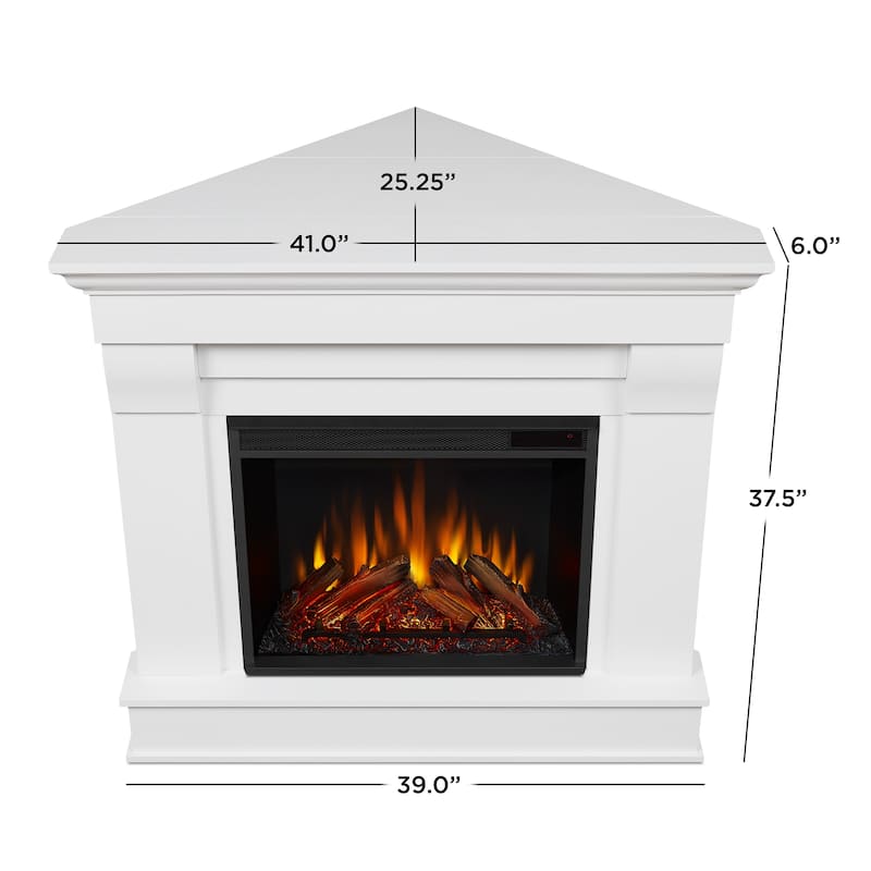 Chateau Corner Electric Fireplace by Real Flame