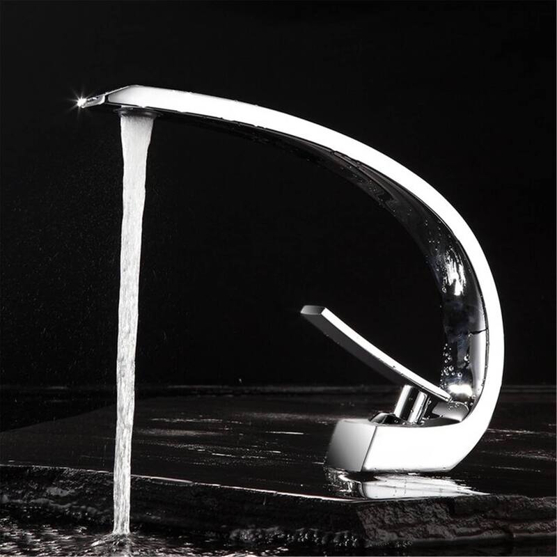 Single Handle Bathroom Faucet Modern Bathroom Sink Faucets Single Hole Basin Vanity Mixer Taps With Valve
