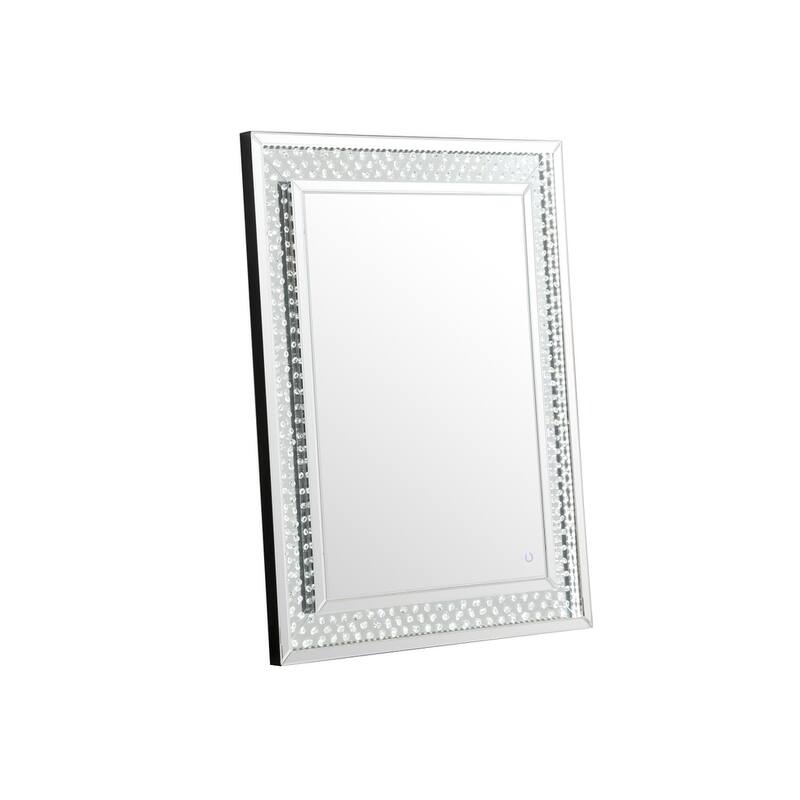 River LED Crystal Mirror - Clear