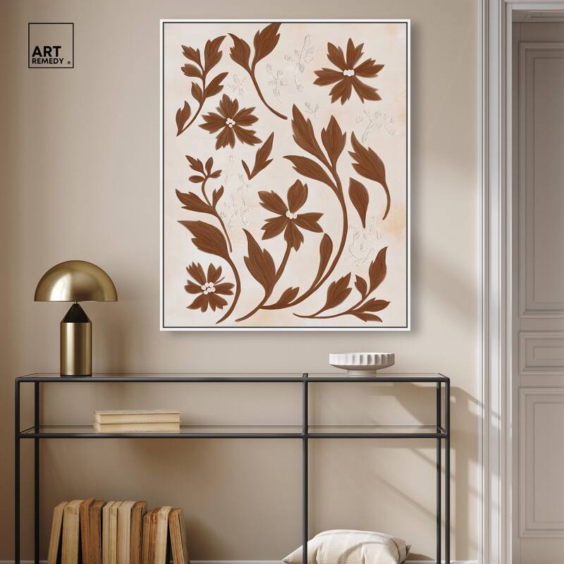 Sepia Sepal II Canvas by Art Remedy