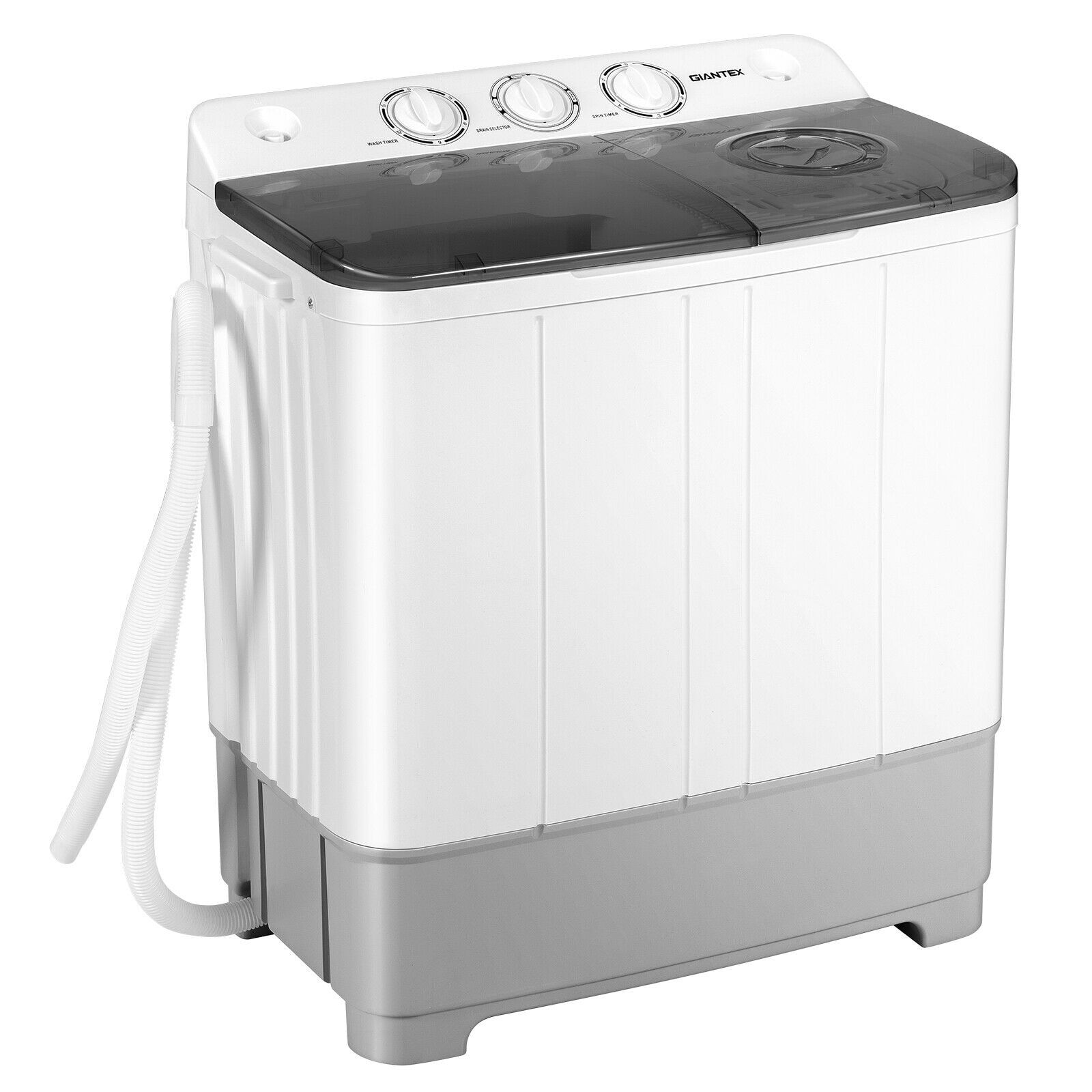 Portable 2-in-1 Washing Machine with 22lbs Capacity and Timer Control -  25'' x 14.5'' x 28'' (L x W x H) - Bed Bath & Beyond - 34780343