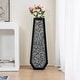 preview thumbnail 24 of 23, Glam Tall Crushed Diamond Floor Vase 30 in - Black