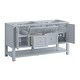 preview thumbnail 5 of 57, Breckenridge 60" Double Vanity, Serenity Blue - 60D