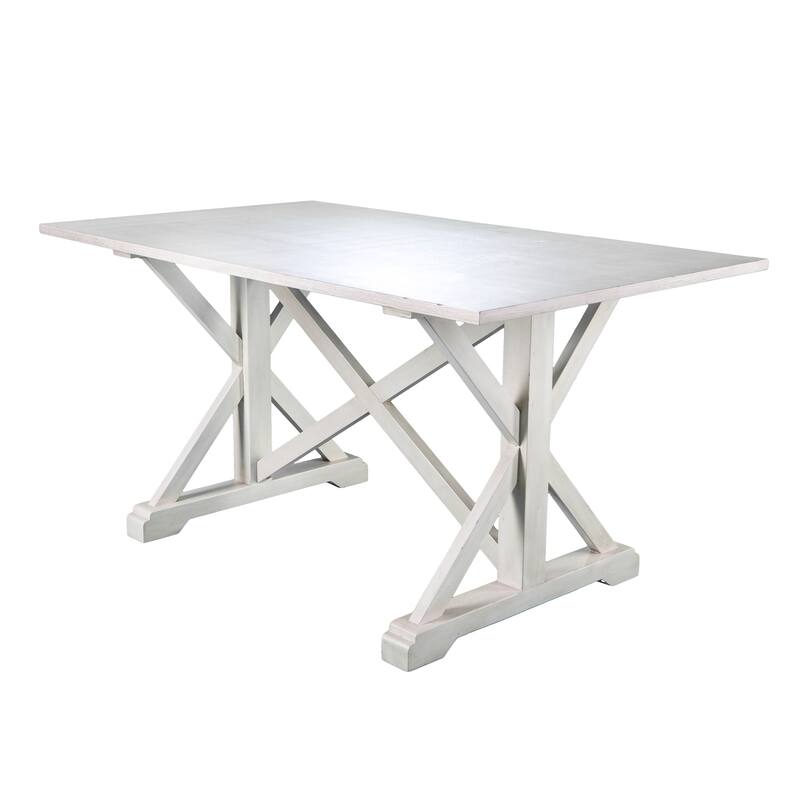SEI Furniture Oriaga Farmhouse Trestle Dining Table