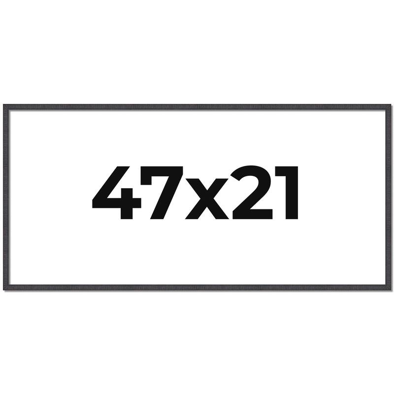 47x21 Frame Brown Solid Wood Picture Frame - Complete Modern Photo