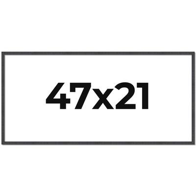 47x21 Frame Brown Solid Wood Picture Frame - Complete Modern Photo